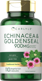 Carlyle Echinacea Goldenseal Capsules - 110 Vegetarian Capsules