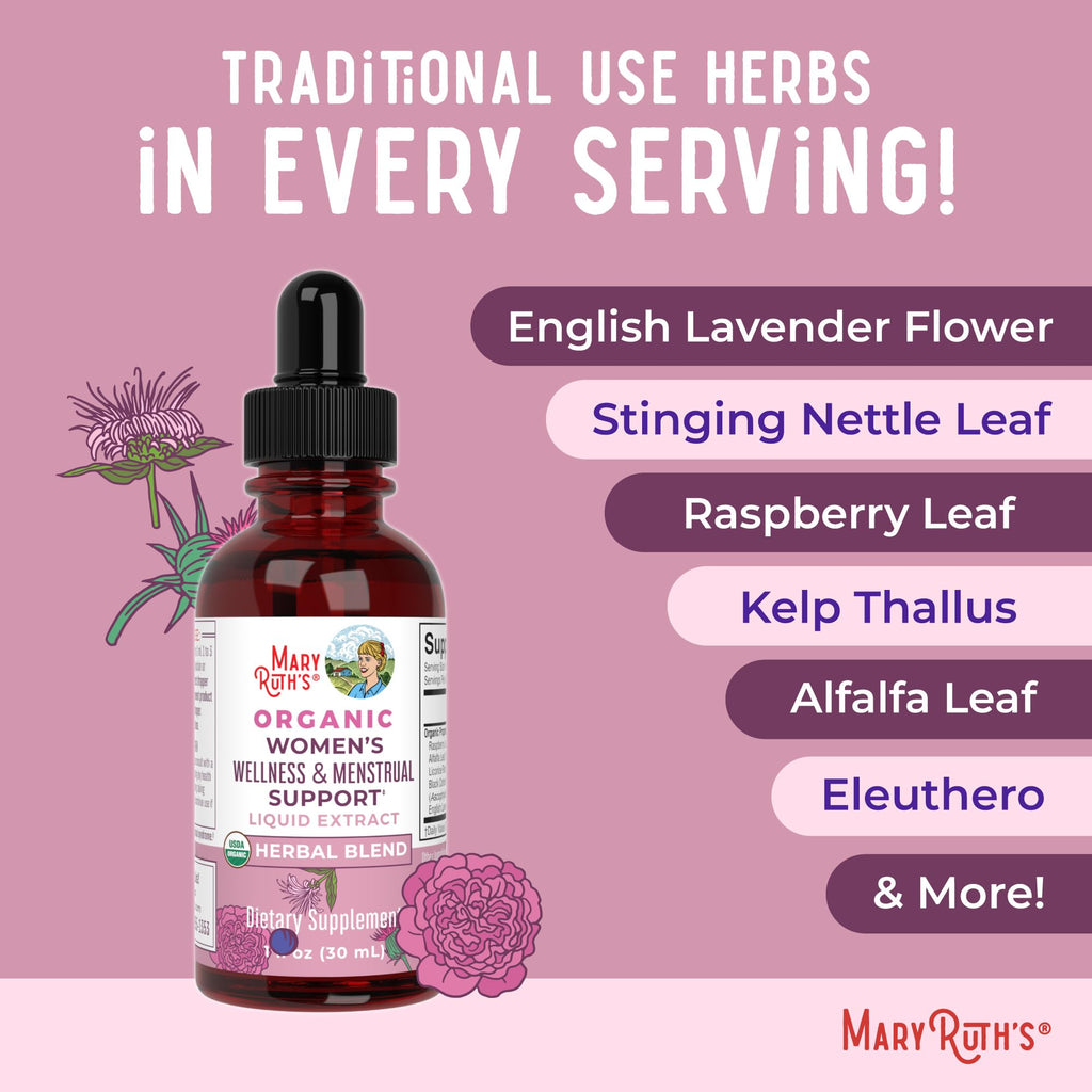 MARYRUTH'S Organic Women's Wellness Menstrual Support Liquid Drops - 1 oz - image 7
