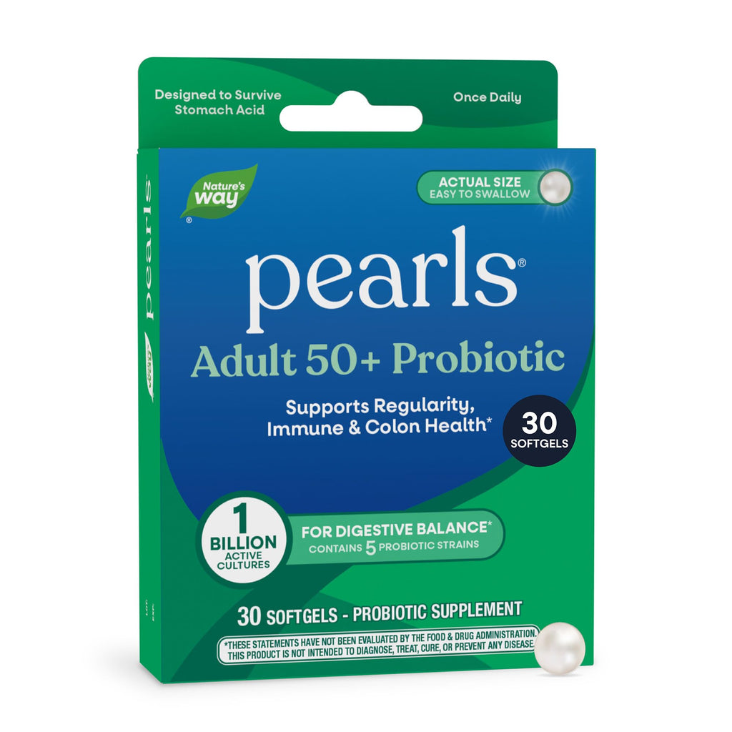 Nature's Way Pearls Adult 50+ Probiotic - 30 Softgels