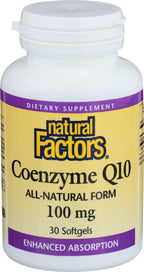 Natural Factors Coenzyme Q10 - Antioxidant Support Supplement