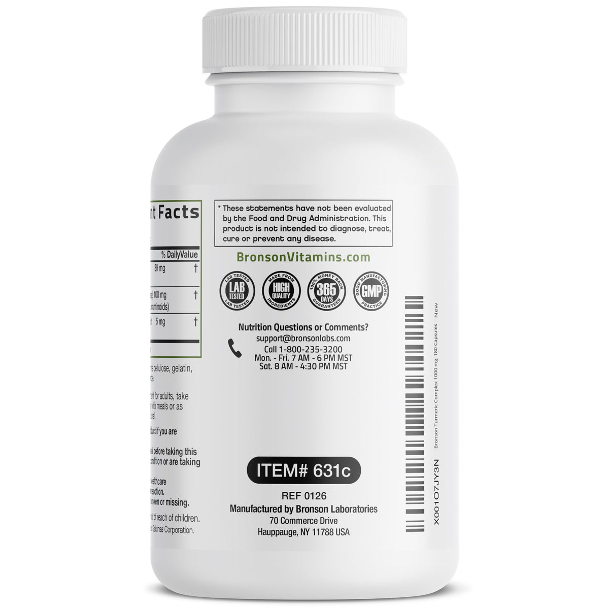 Bronson Turmeric Curcumin with BioPerine - High Potency Premium Joint