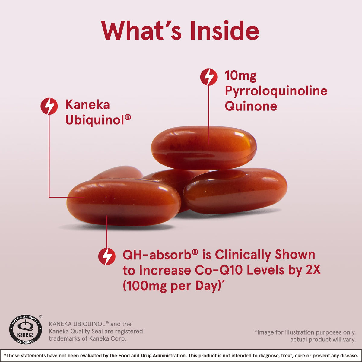 Jarrow QH-Absorb + PQQ CoQ10 Supplement - 30 Softgels - image 2