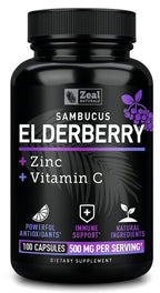 Zeal Naturals Max Strength Elderberry Capsules - 100 Capsules - image 8