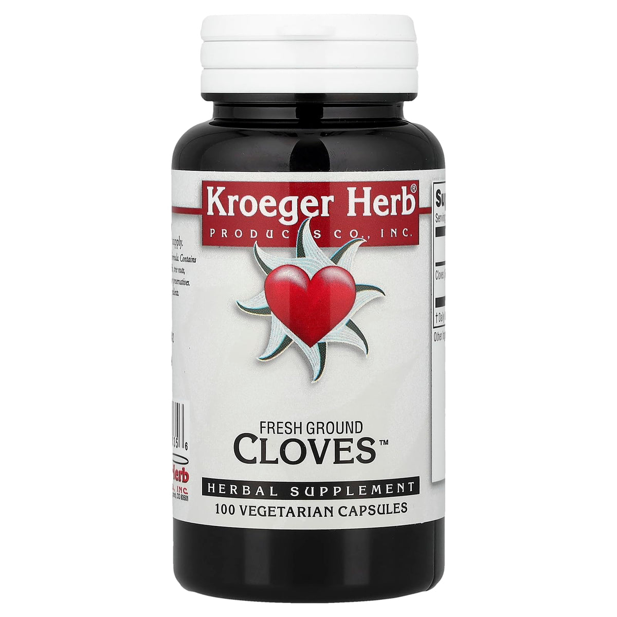 Kroeger Herb Cloves - 100 Vegetarian Capsules