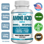 Simply Potent Amino Acid Complex 1800mg - 200 Capsules - image 3