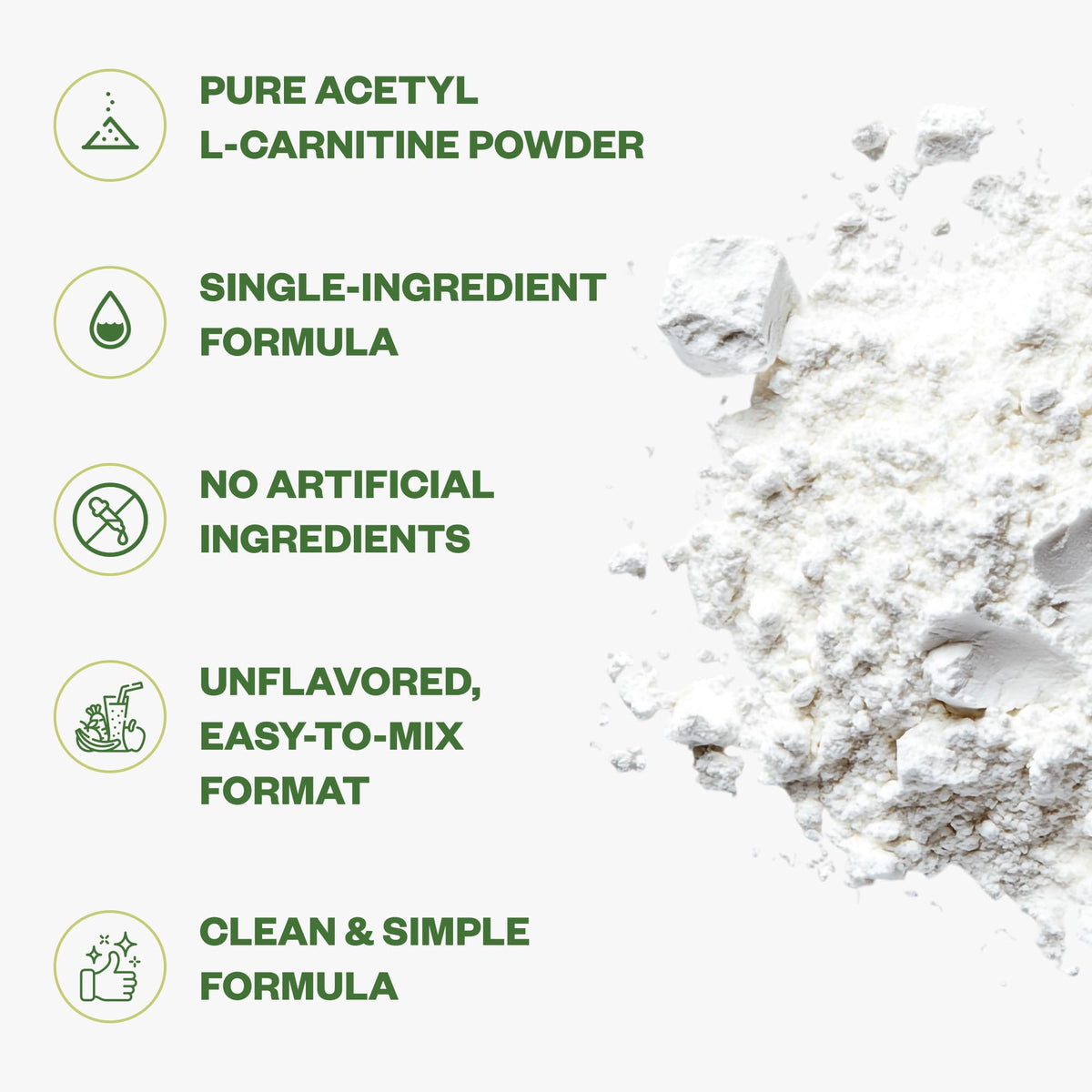 Purisure Acetyl L-Carnitine Powder for Cognitive & Energy Support - 250g - image 3