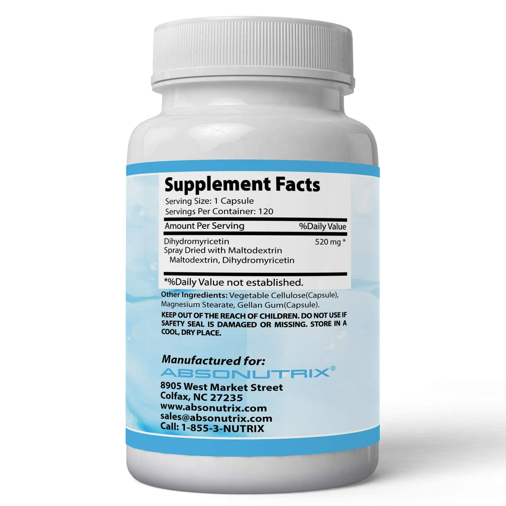 Absonutrix Dihydromyricetin 520 mg - 120 Capsules - image 4