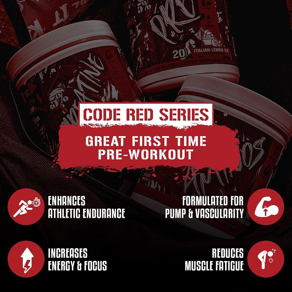 5% Nutrition Code Red Pre-Workout Powder Fruit Punch - 6.66 oz - image 2
