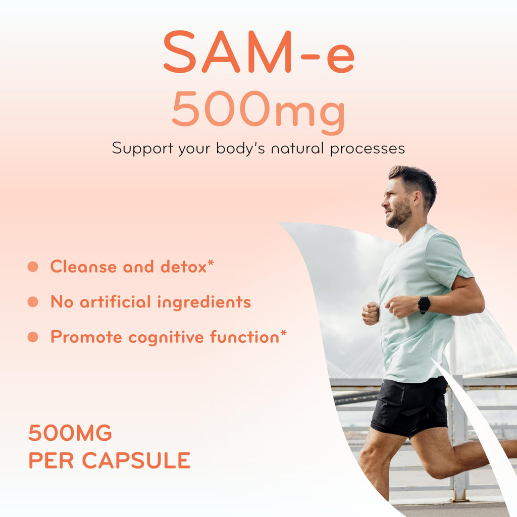 Clear Formulas SAMe 500mg Supplement - 90 Capsules - image 3