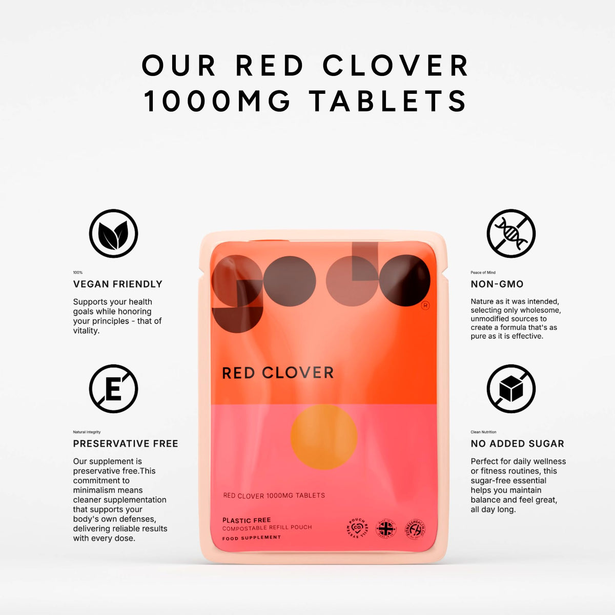 Fitness Health Red Clover Extract 1000mg - 120 Tablets - image 3