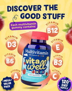 Vitawell HEZKUGU Kids Multivitamin Gummies - 120 Gummies - image 5