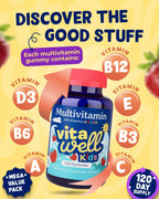 Vitawell HEZKUGU Kids Multivitamin Gummies - 120 Gummies - image 5