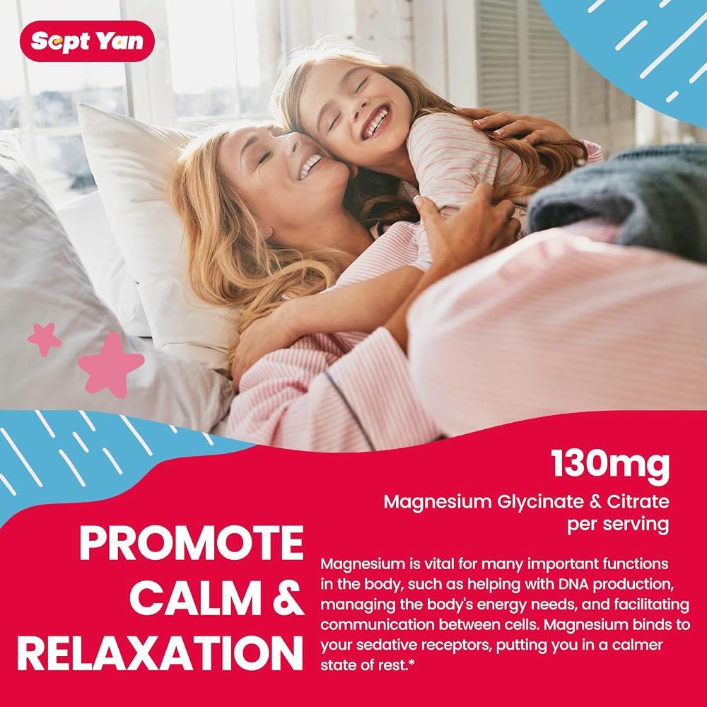 SEPT YAN Magnesium Gummies for Kids - Magnesium Citrate Supplement