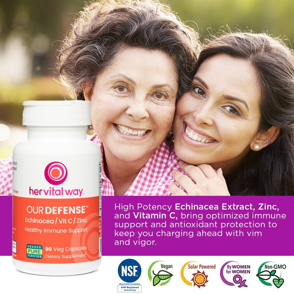 her vital way Our Defense Immune Support - Echinacea, Vitamin C, Zinc - image 3