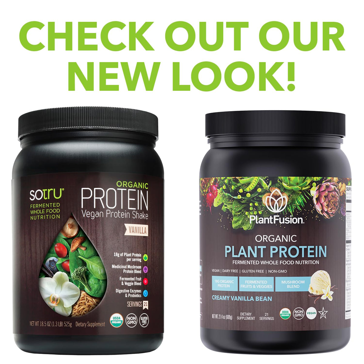 SOTRU Organic Vegan Protein Powder - Whole Food