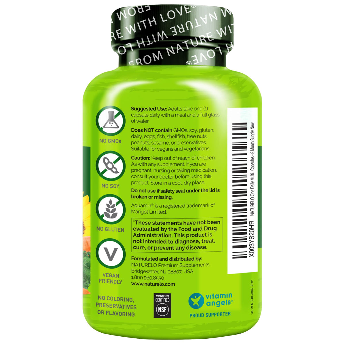 NATURELO Multivitamin for Men One Daily - 240 Vegetarian Capsules - image 9