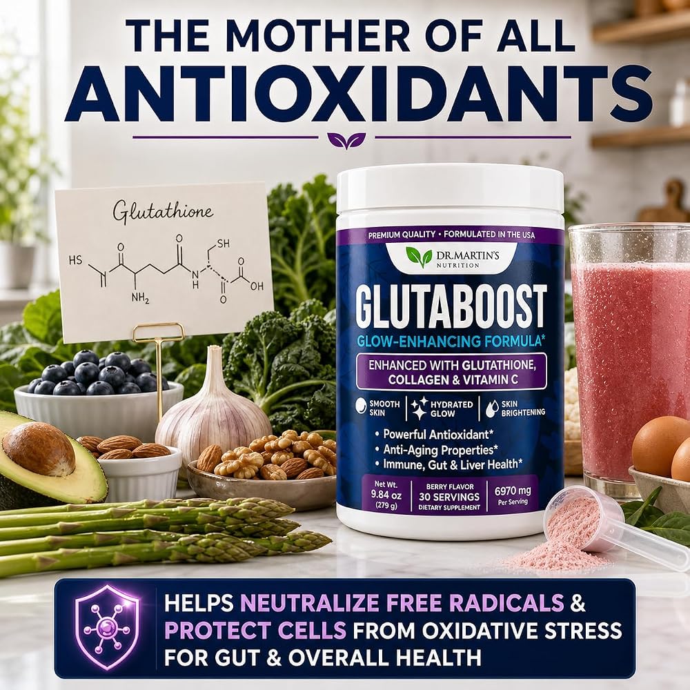DR. MARTIN'S NUTRITION Glutathione Powder for Skin Brightening - 9.84 oz - image 9