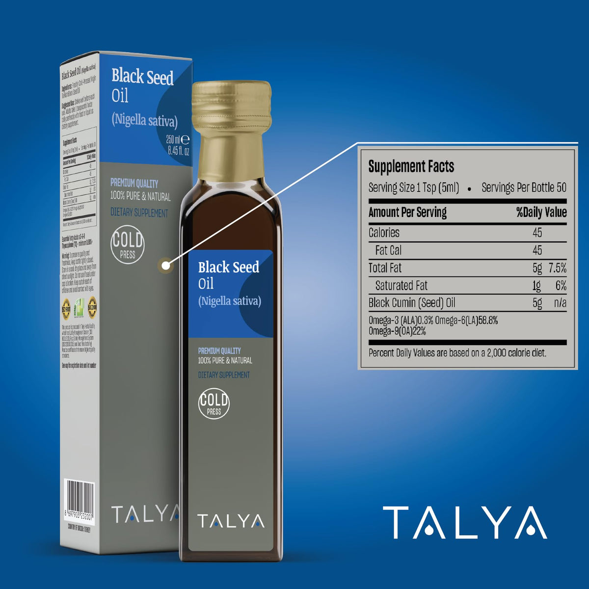 TALYA Black Seed Oil Immune Support - 8.45 fl oz - image 4