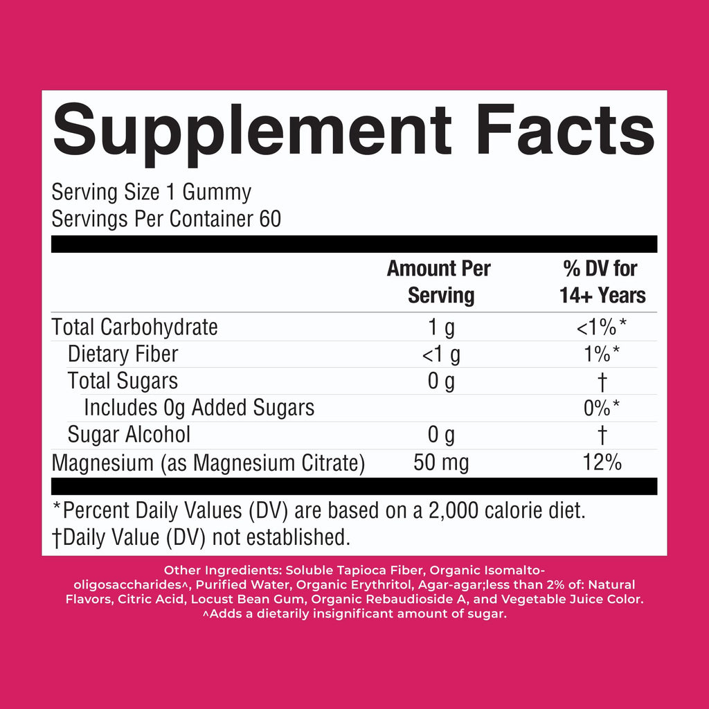 MaryRuth's Magnesium Calm Gummies 50mg - 60 Gummies - image 10