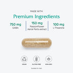 Vitanica GABA Ease, Relax with Vitamin B6 & L-Theanine, Vegan