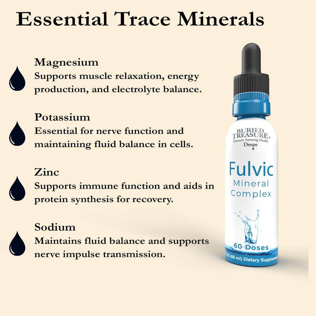 Buried Treasure Fulvic Mineral Drops – 295mg Trace Minerals - 2 fl oz - image 4