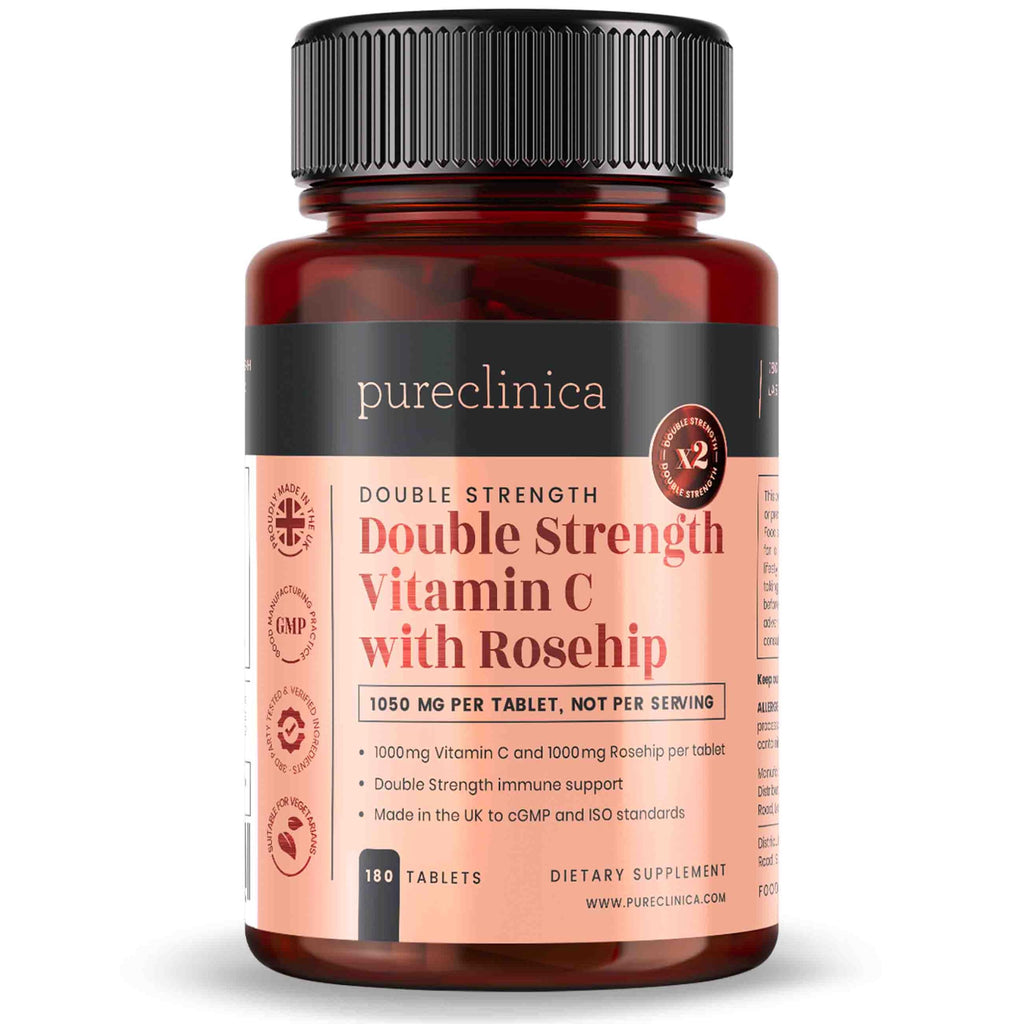 pureclinica Vitamin C with Rosehip 2000mg - 180 Tablets