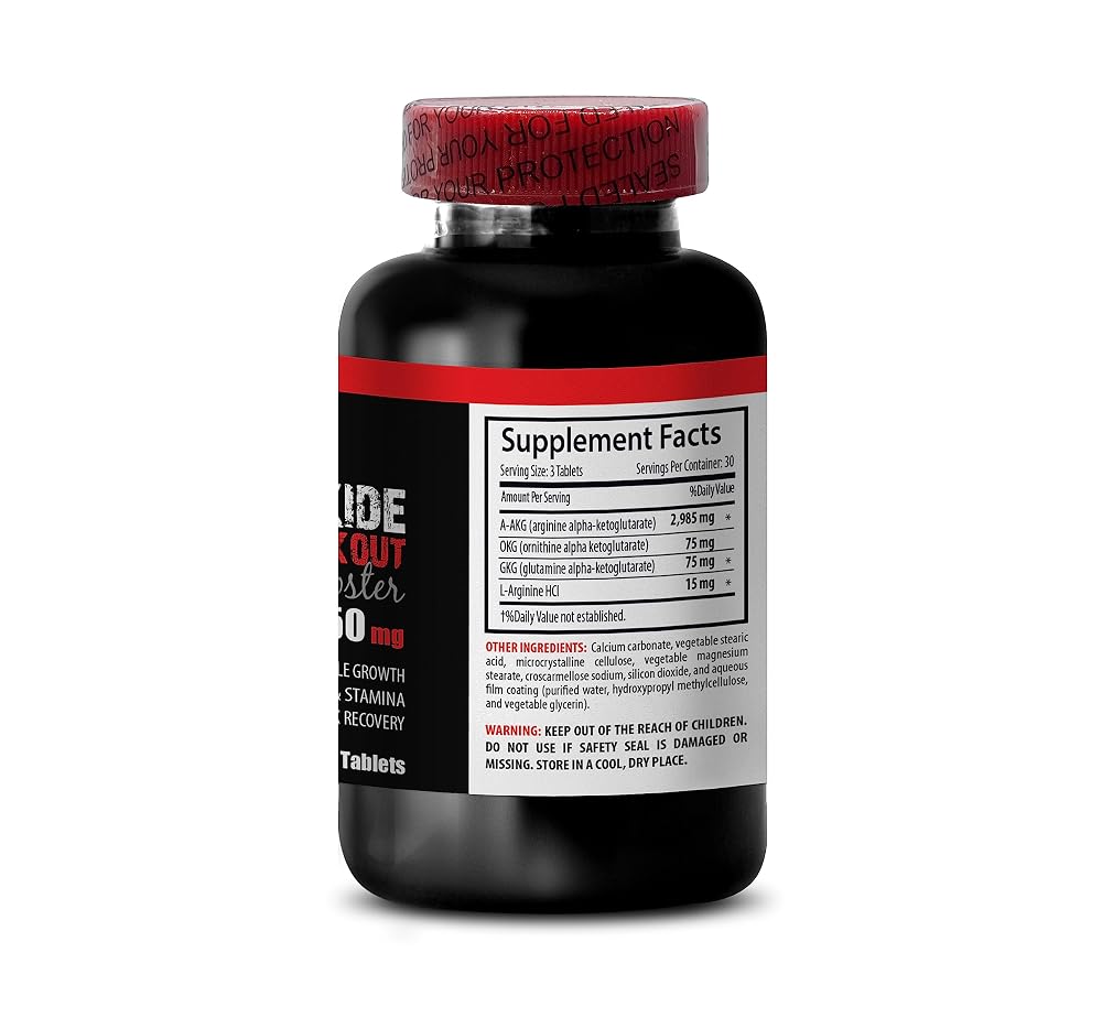 SKIN CARE SOLUTIONS L-Arginine AAKG Nitric Oxide Booster - 270 Tablets - image 4