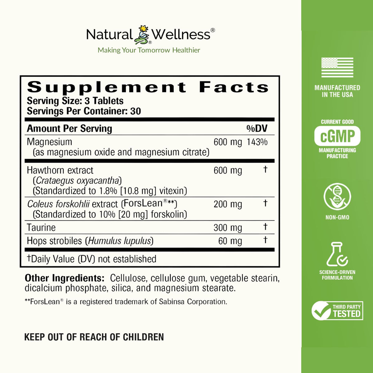 Natural Wellness Blood Pressure Complex - 90 Tablets - image 2