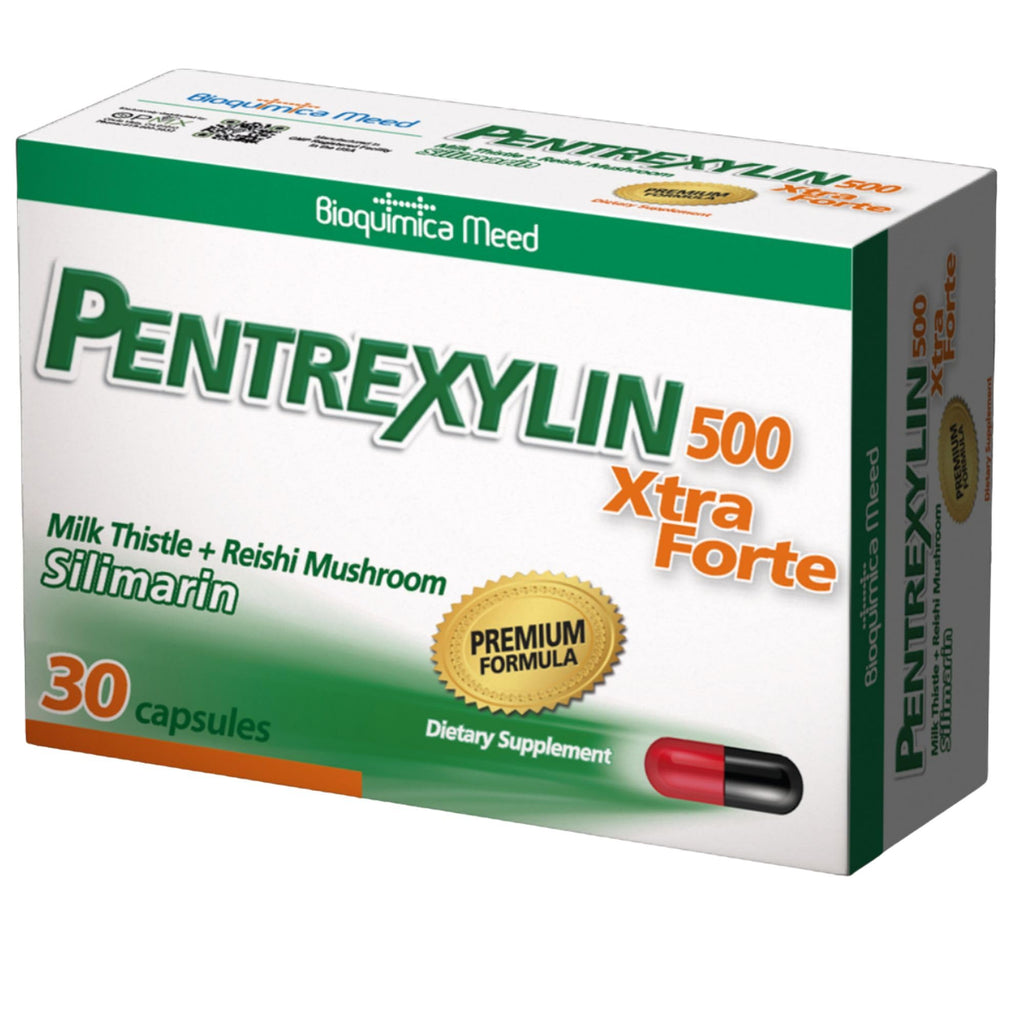 Pentrexylin Milk Thistle Reishi 500 mg - 30 Capsules