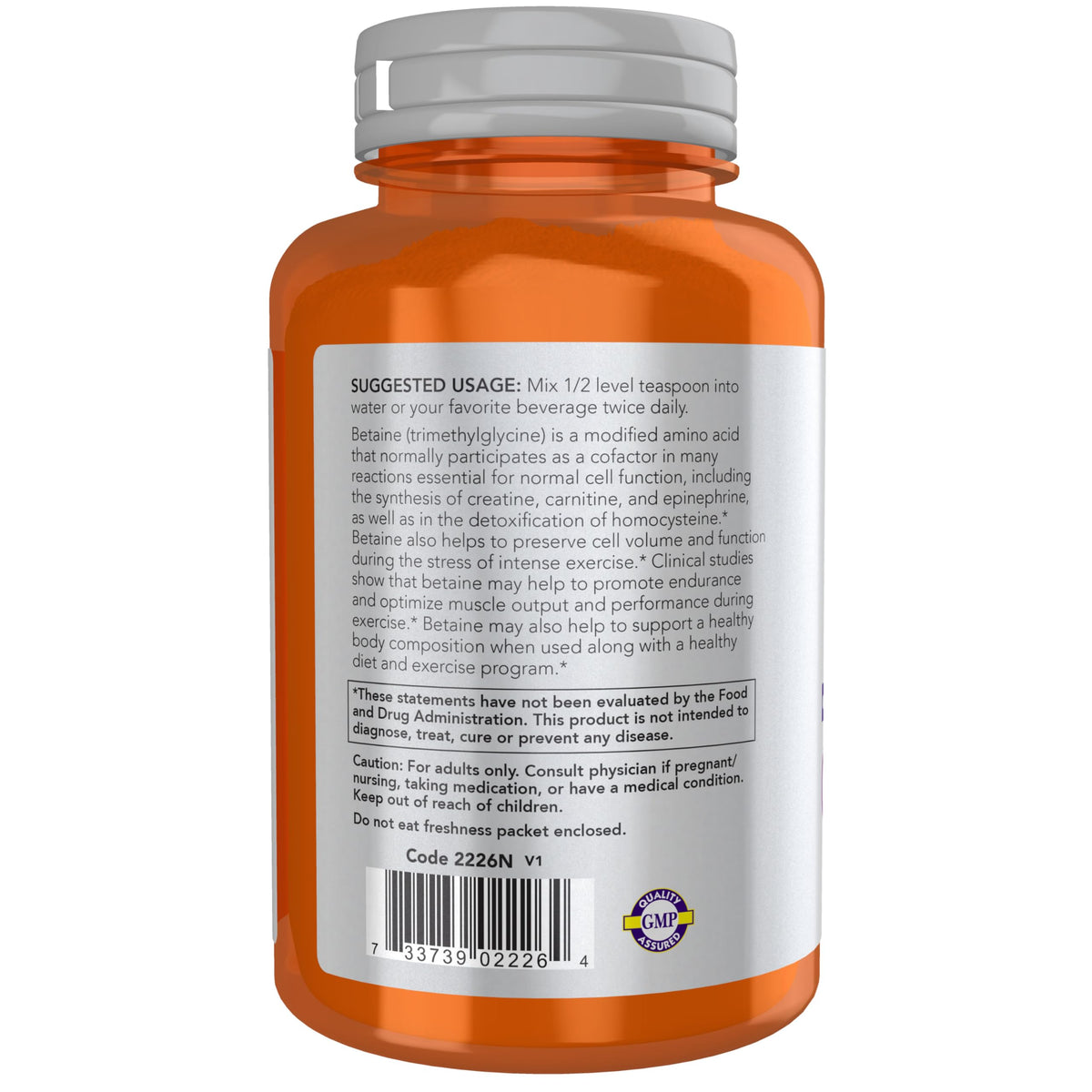 NOW Sports Betaine TMG Powder for Performance - 6 oz - image 3