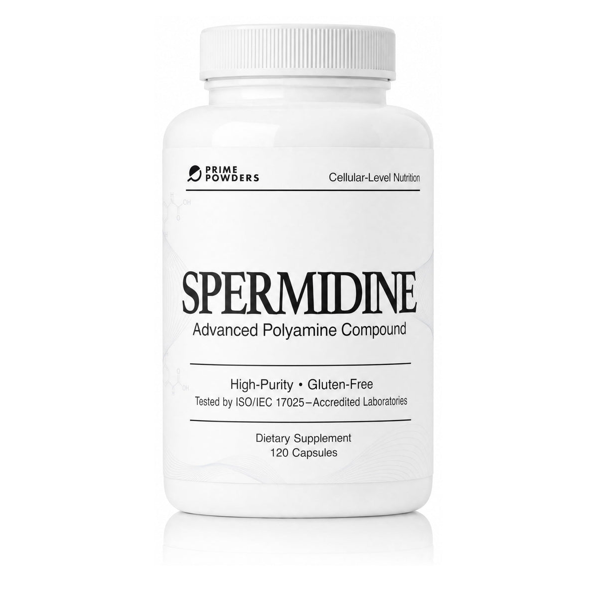 Prime Powders Spermidine Supplement 10mg - 120 Capsules