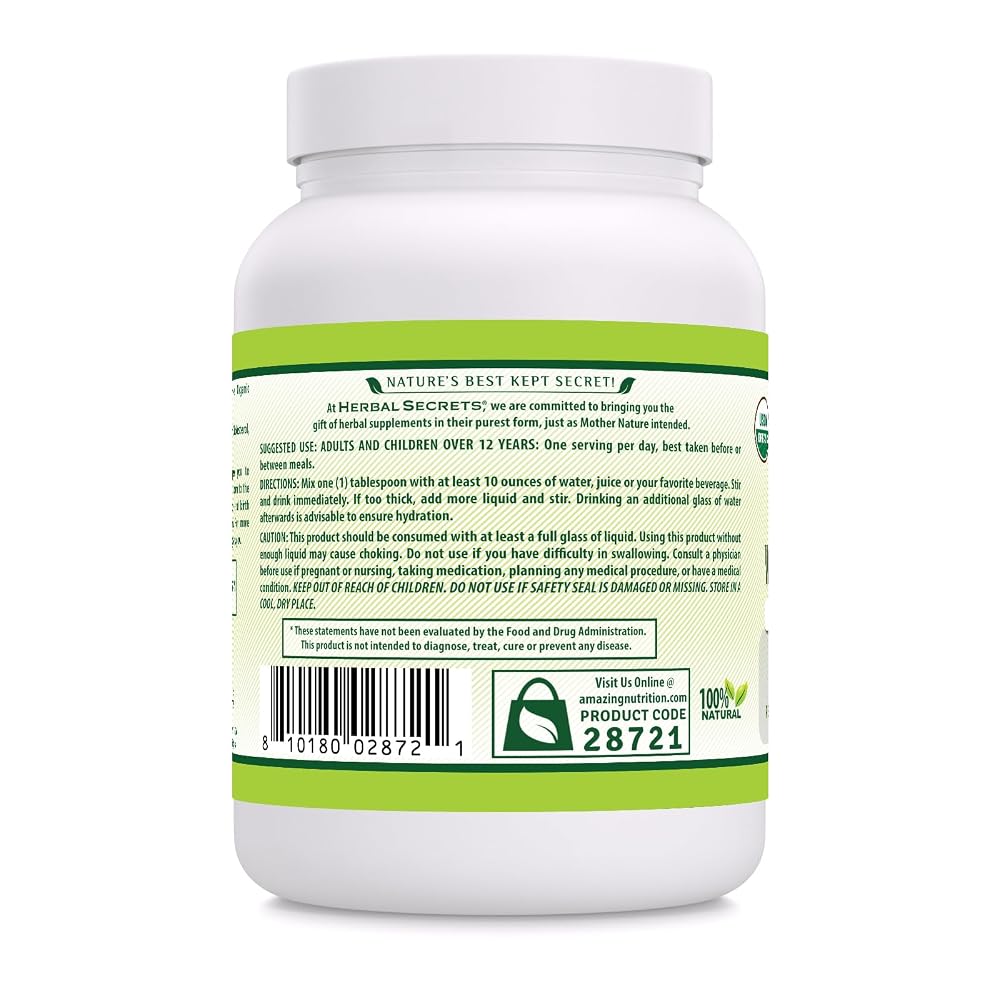 Herbal Secrets Whole Psyllium Husk Powder - 16 Oz - image 3