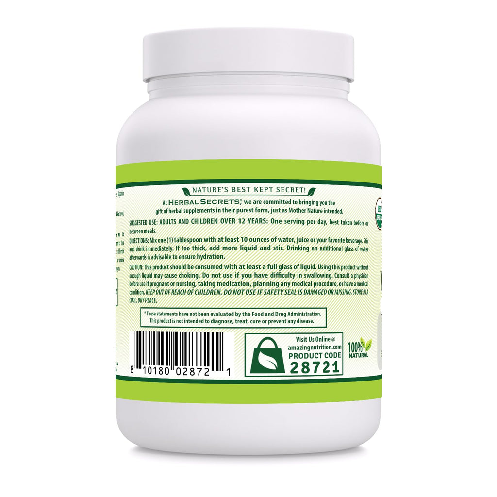 Herbal Secrets Whole Psyllium Husk Powder Supplement