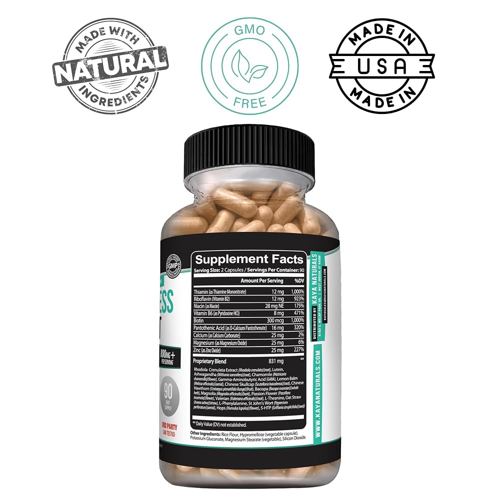 Kaya Naturals Daily Stress Support with Ashwagandha & GABA - image 3