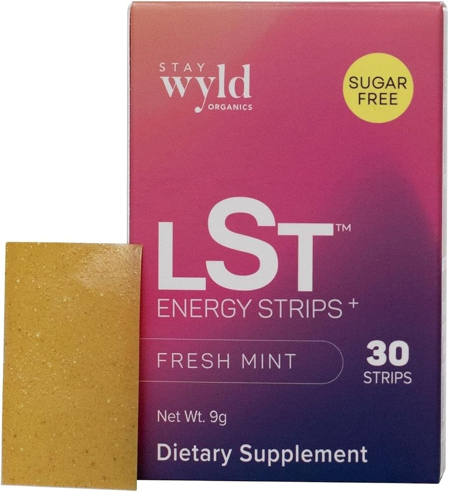 Stay Wyld Organics Energy Strips 50mg Caffeine - 30 Strips