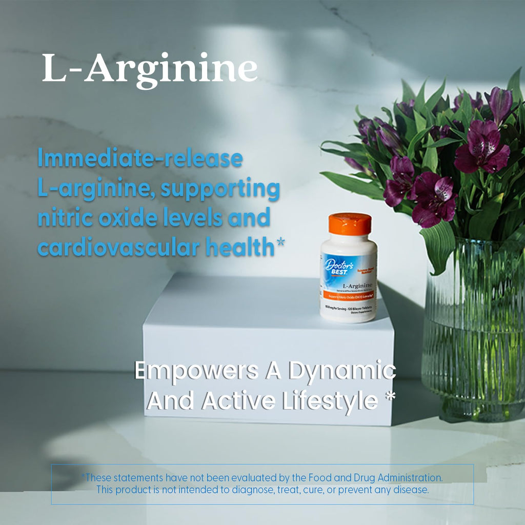 Doctor's Best L-Arginine Supplement - 120 Tablets - image 7