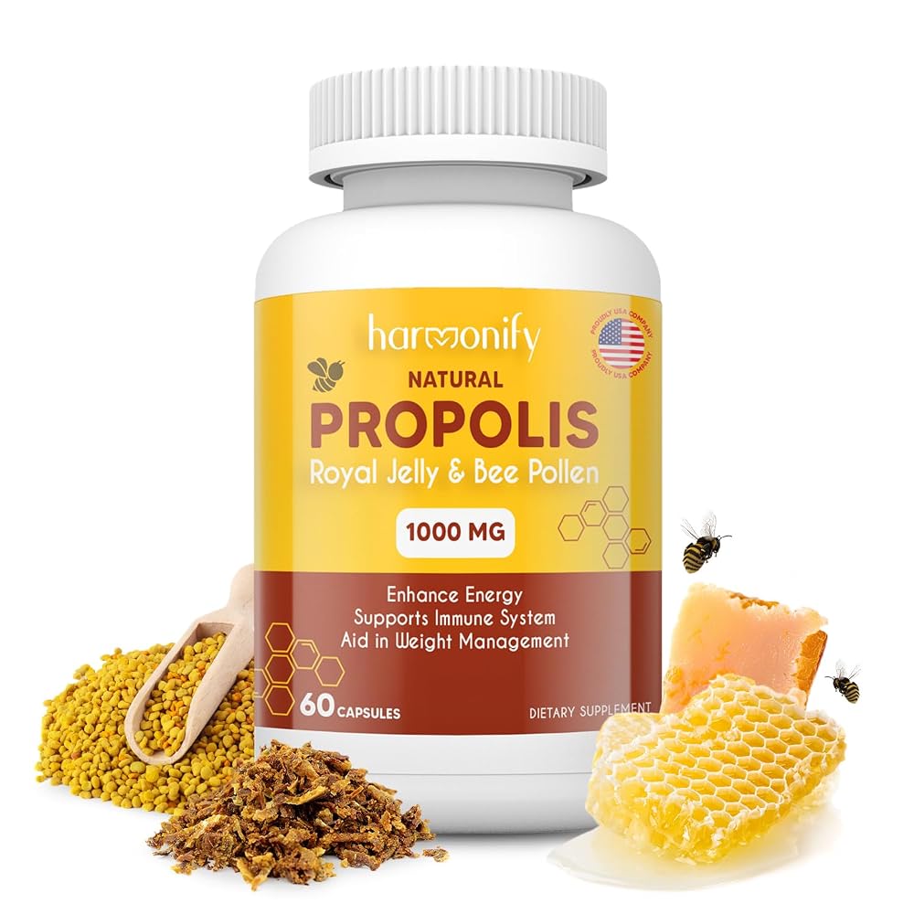 HARMONIFY Bee Pollen Propolis Royal Jelly Extract - 60 Capsules