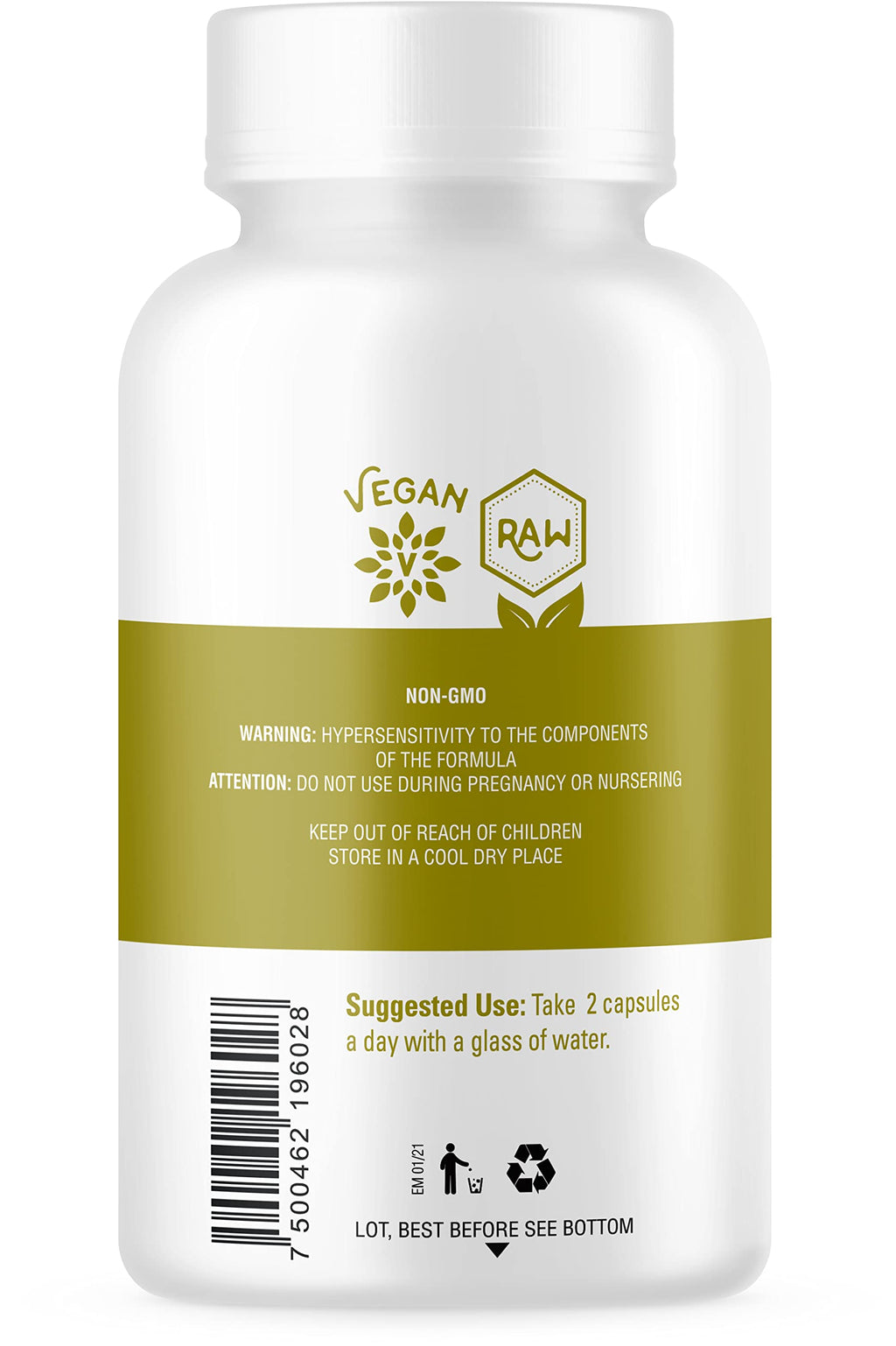 OS Organic Side Maca Capsules for Energy & Vitality - 60 Capsules - image 3