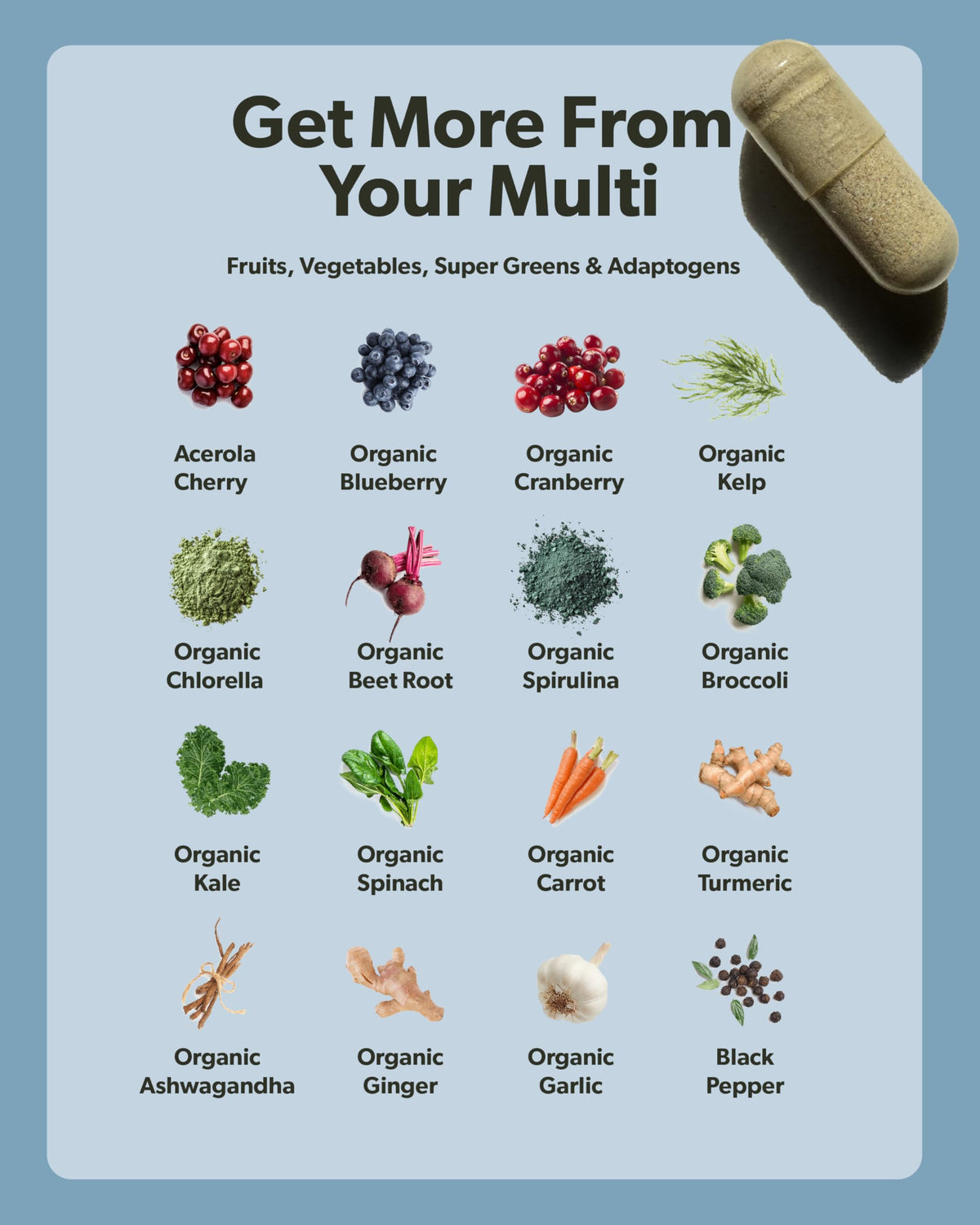 Sapling Multivitamin for Men with Methylated B Complex - 60 Capsules - image 3