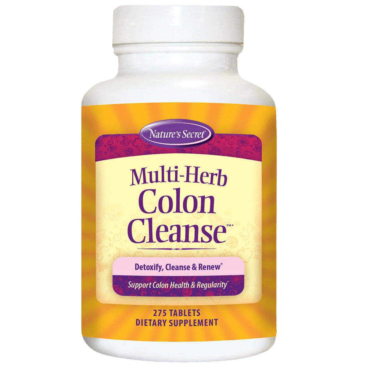 Nature's Secret Multi-Herb Colon Cleanse Digestive Health - 275 Tablets