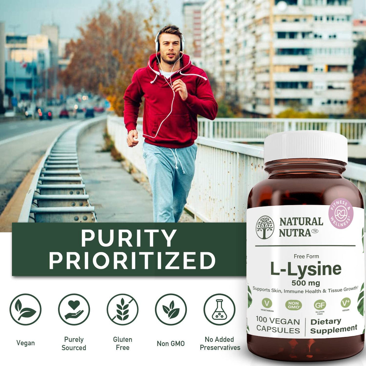 Natural Nutra L Lysine HCl, 500 mg Parent