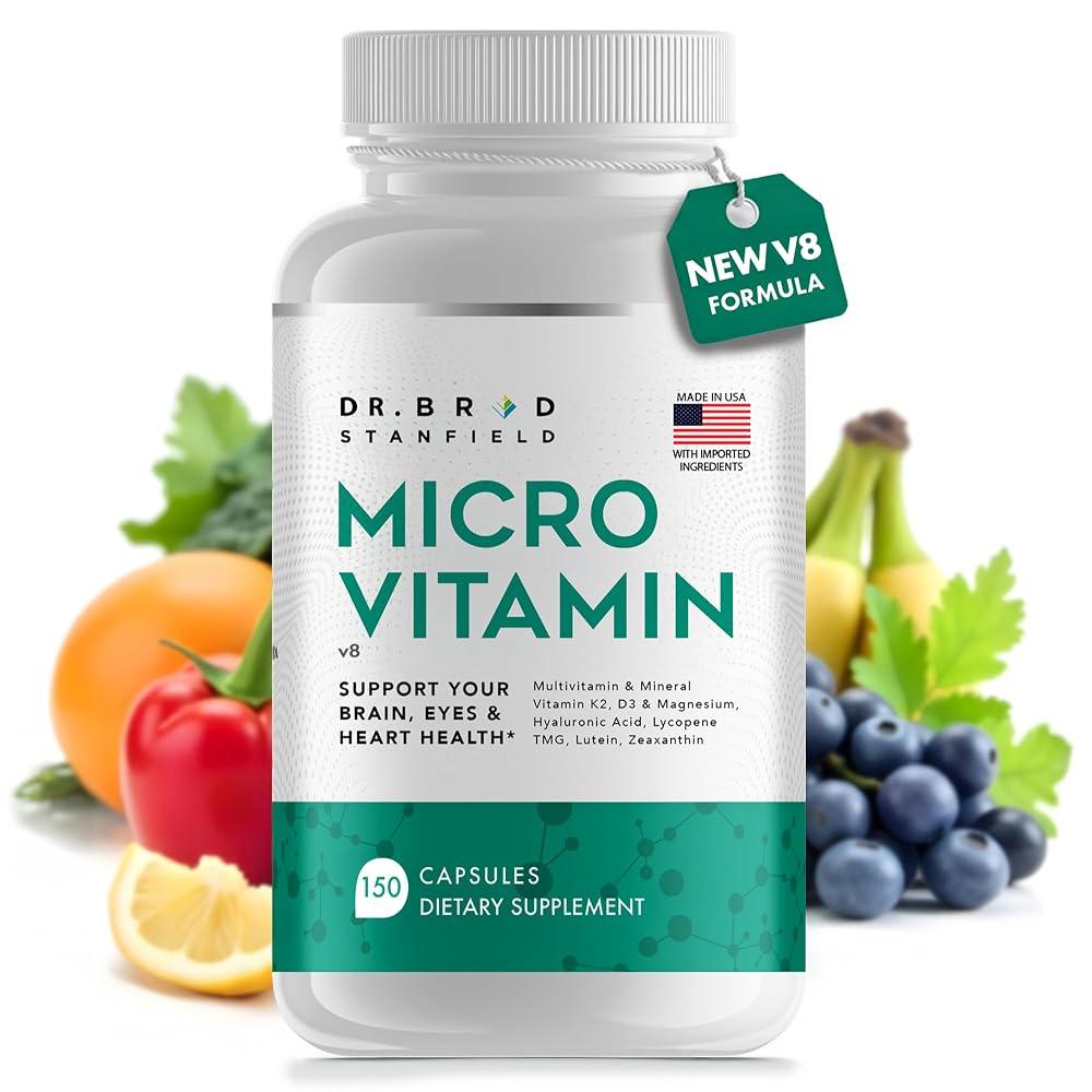 Dr Brad MicroVitamin Methylated Multivitamin with Lutein & D3/K2 - 150 Capsules