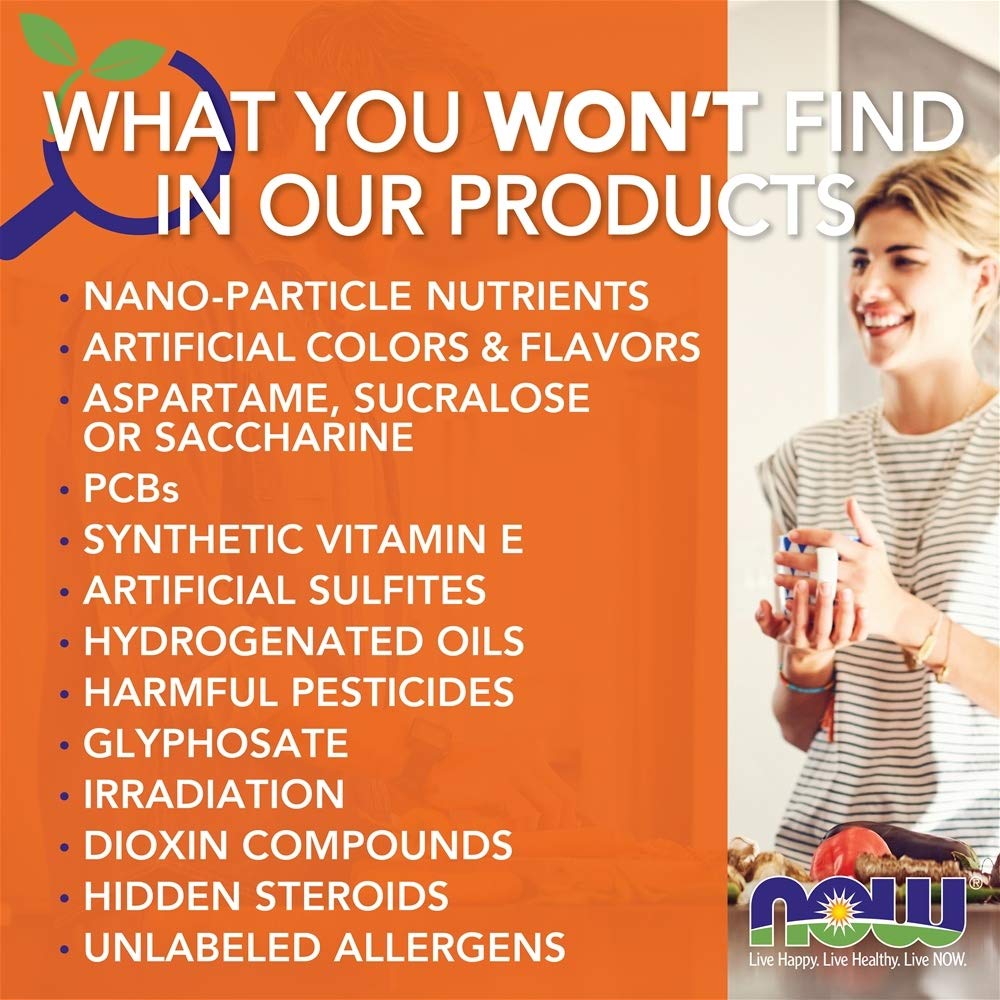 NOW Foods GABA with Vitamin B6 500 mg - 200 Vegetable Capsules - image 8