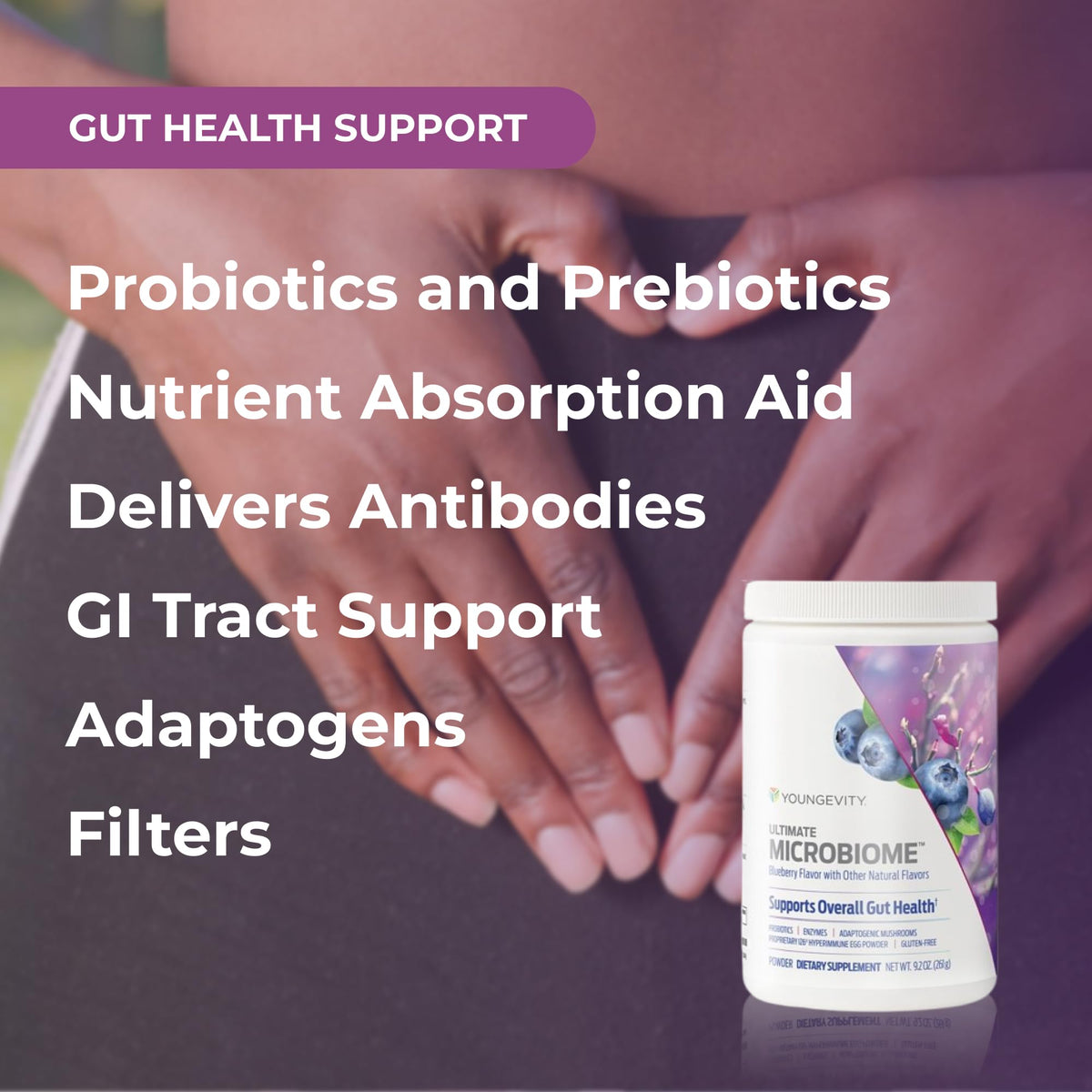 Youngevity Ultimate Microbiome Gut Health Supplement Powder - 9.1 oz - image 4