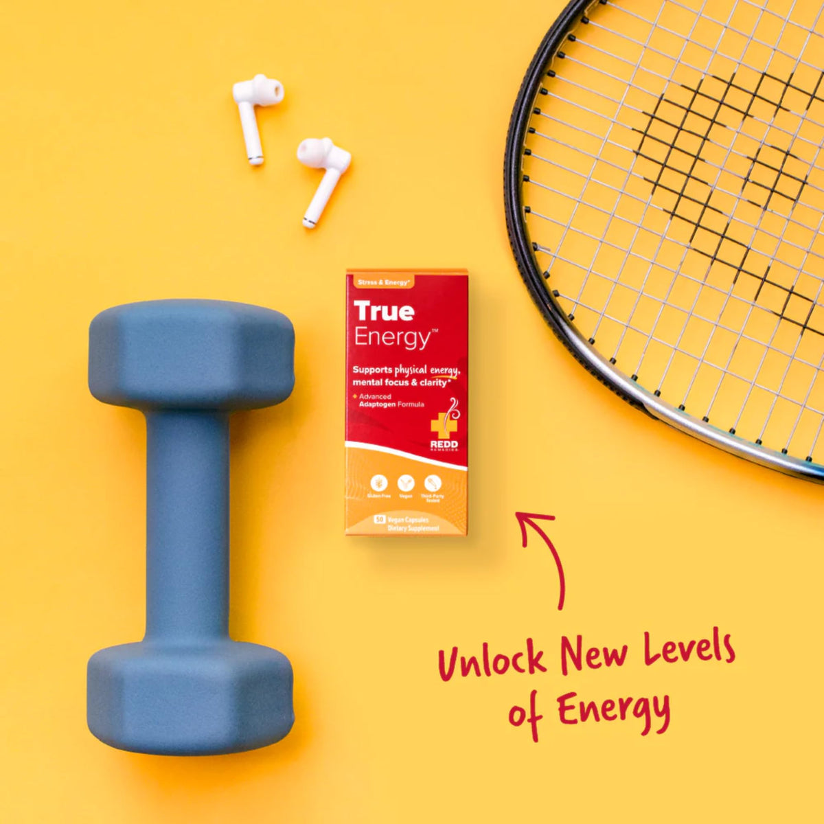 Redd Remedies True Energy Capsules for Energy & Focus - 50 Capsules - image 3