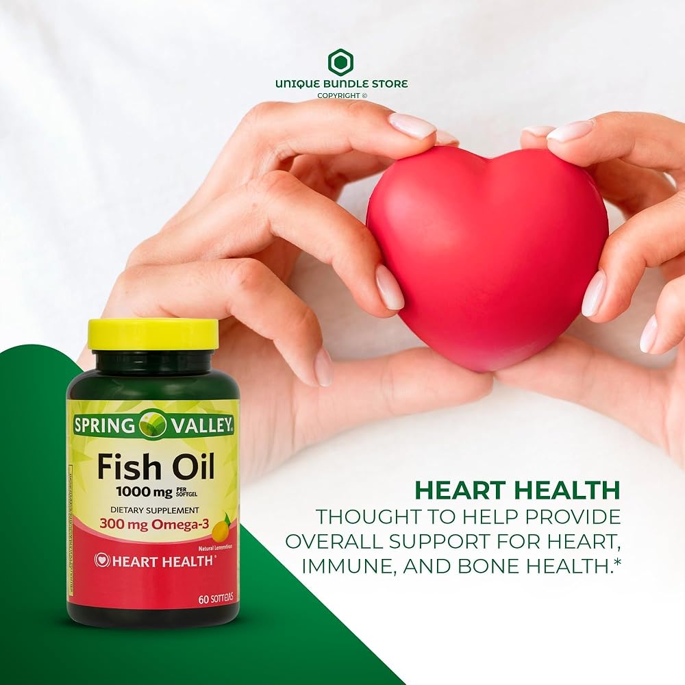 Unique Bundle Omega 3 1000mg, Lemon Flavor 60 Softgels - Proactive
