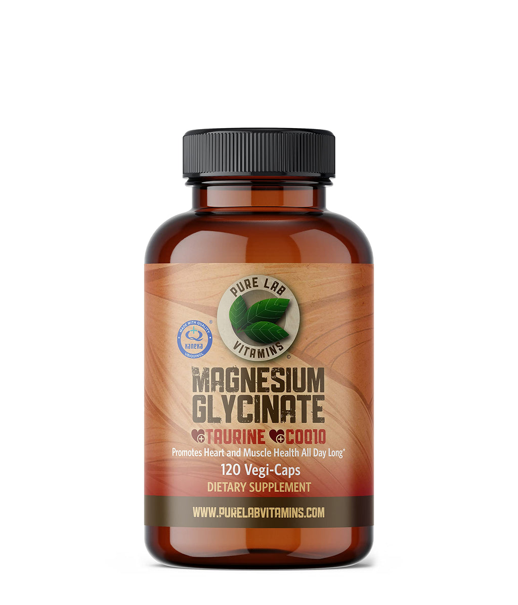 Pure Lab Vitamins Magnesium Glycinate + Taurine + CoQ10