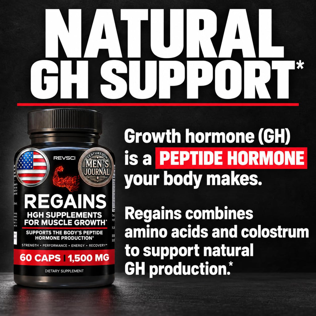 Revolution Science HGH Supplements for Men & Women - Regains Natural