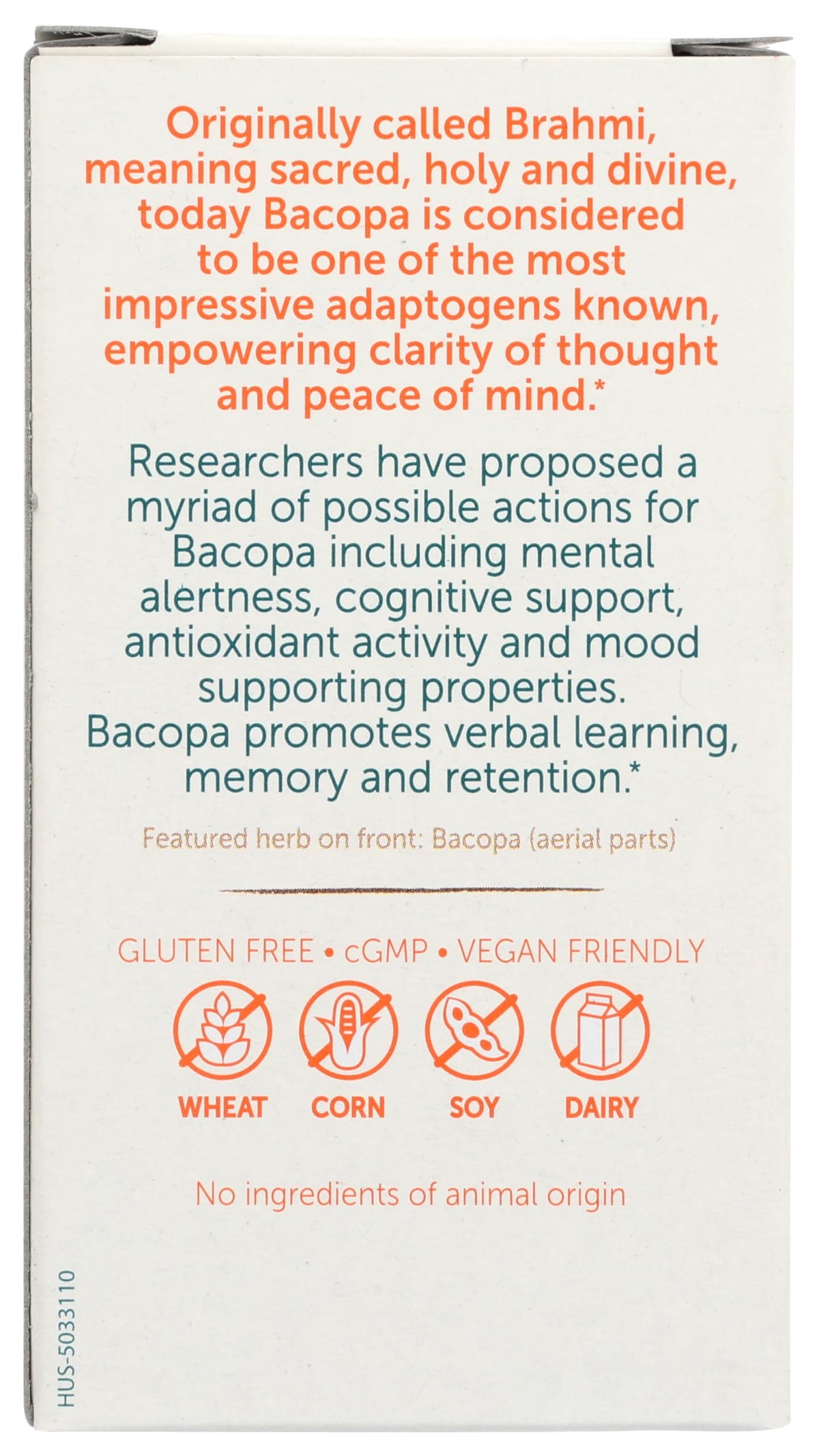 Himalaya Bacopa Herbal Supplement - 60 Vegetarian Caplets - image 2