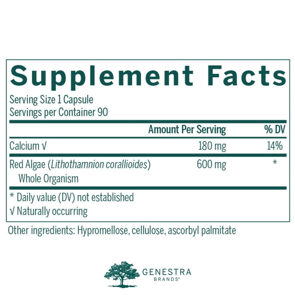 Genestra Brands Red-gen Red Algae Mineral Complex - 90 Vegetarian Capsules - image 2